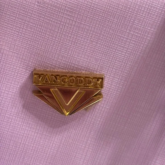 👜 Vangoddy Lavender Structured Satchel Handbag Gold Hardware - Picture 2 of 7